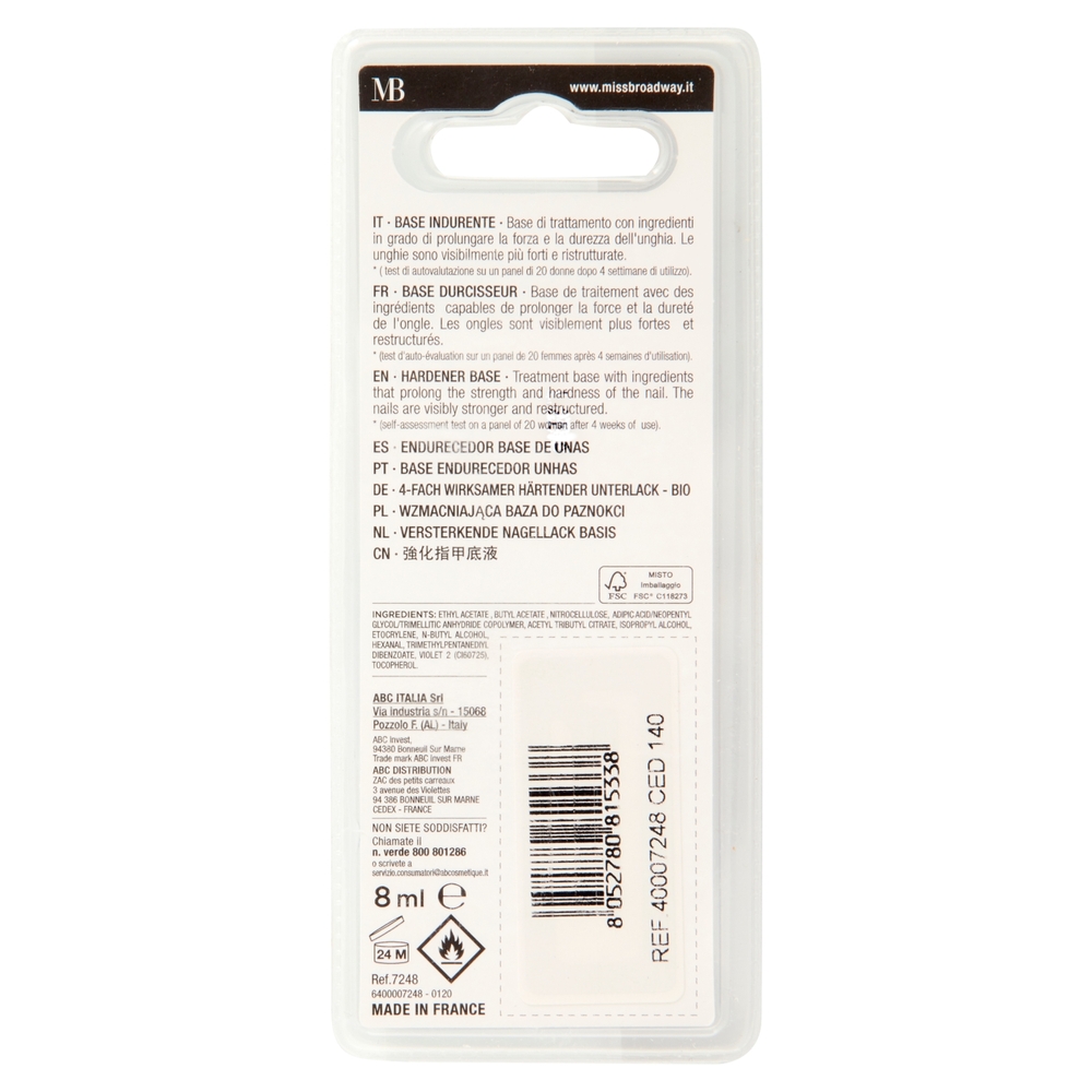 Miss Broadway Instant Hard Base 8 ml